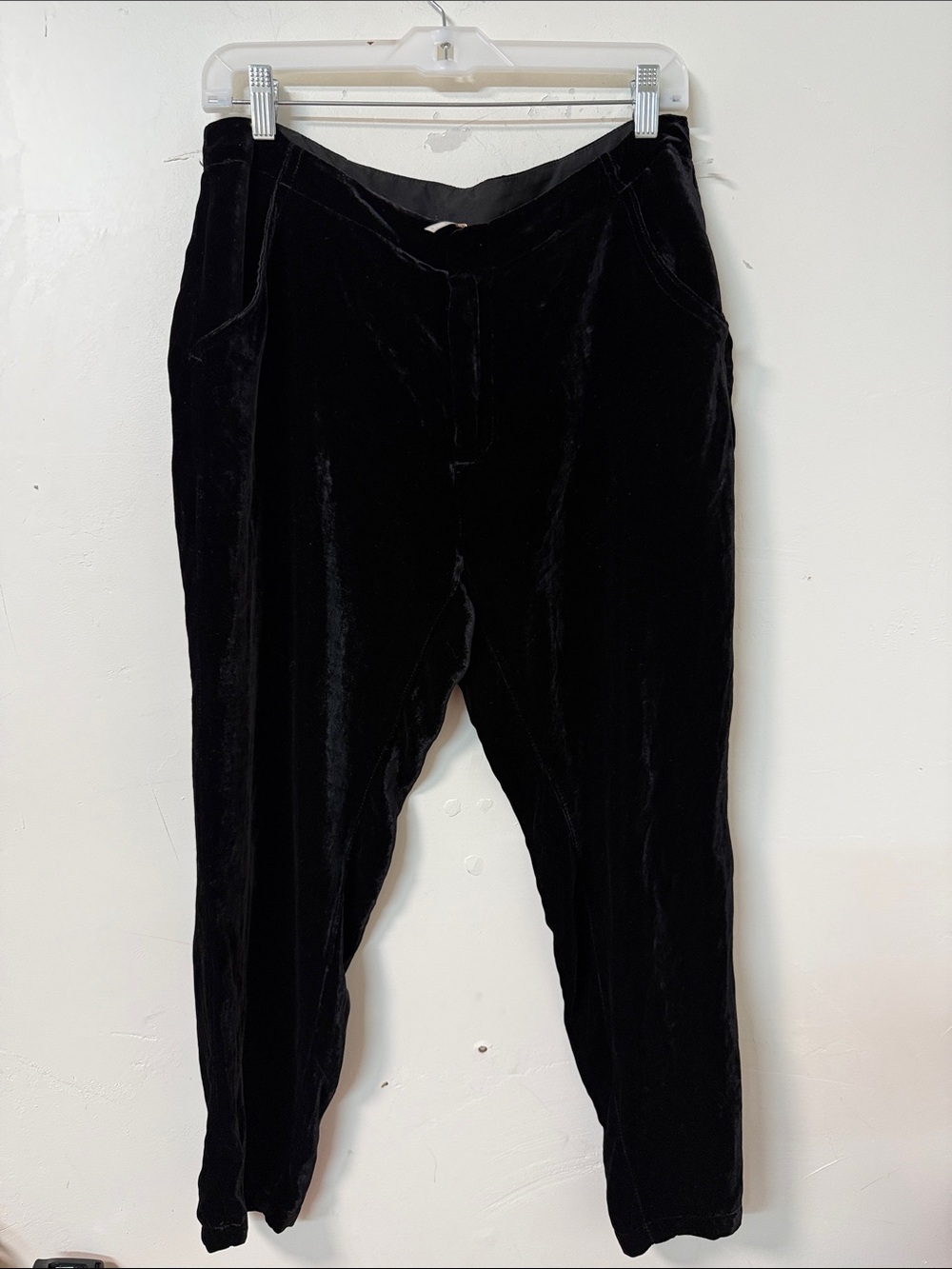 Free People Black Corduroy Tapered Pants